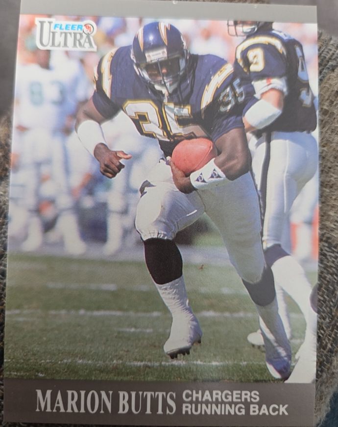 1991 Fleer Ultra #120 Marion Butts — front
