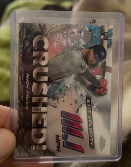 2024 Topps Chrome Update #CR-15 Andy Pages Crushed — front