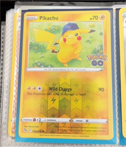 2022 Pokemon GO #028 Pikachu — front
