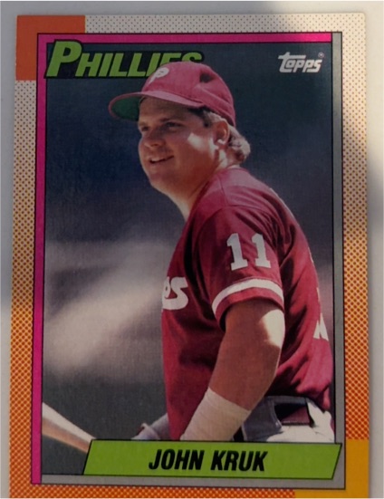 1990 Topps #469 John Kruk Philadelphia Phillies — front