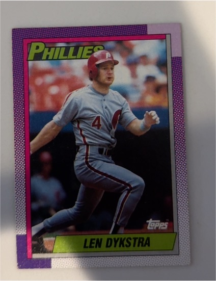 1990 Topps #515 Len Dykstra — front