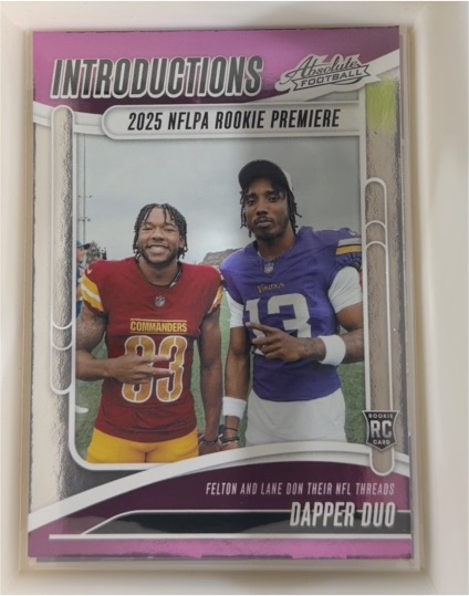 2025 Panini Absolute Introductions #I-TFN Dapper Duo Tai Felton & Jaylin Lane — front