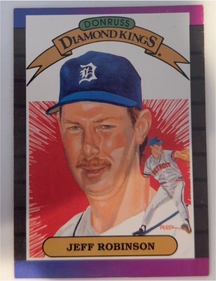 1989 Donruss Diamond Kings #18 Jeff Robinson — front