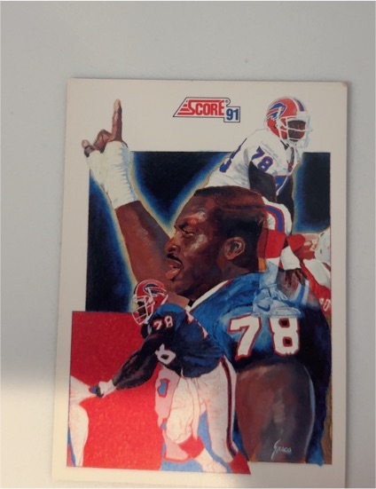 1991 Score #667 Bruce Smith — front