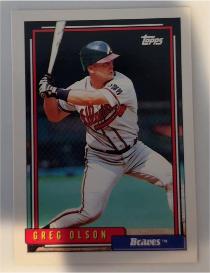 1992 Topps #39 Greg Olson — front