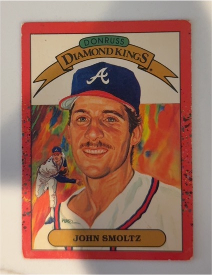 1989 Donruss Diamond Kings #8 John Smoltz — front