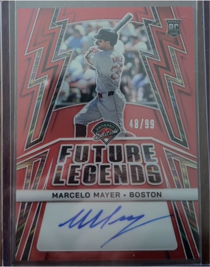 2023 Panini Select #RS-MM Marcelo Mayer Future Legends Red Cracked Ice Auto — front