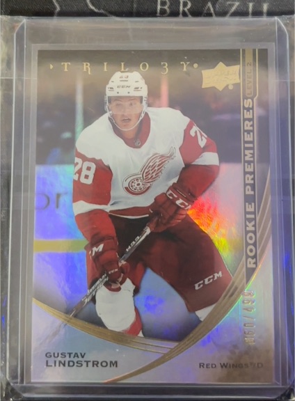 2020-21 Upper Deck Trilogy #86 Gustav Lindstrom Rookie Premieres Level 2 — front