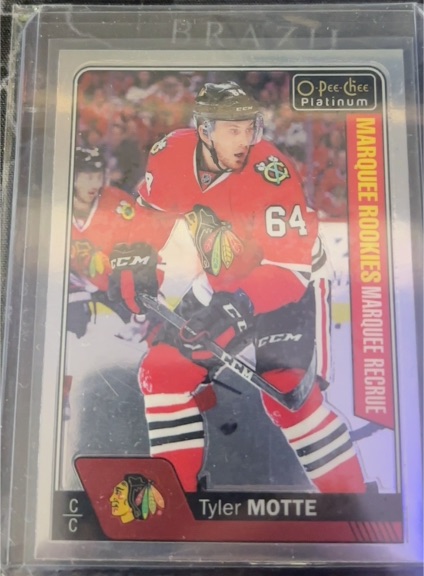 2016-17 O-Pee-Chee Platinum #193 Tyler Motte Marquee Rookie — front