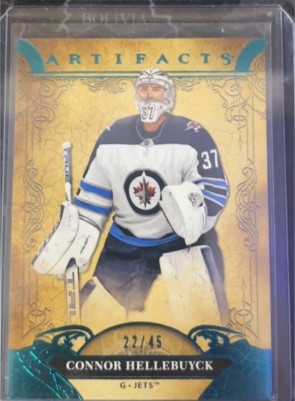 2020-21 Upper Deck Artifacts #22 Connor Hellebuyck — front