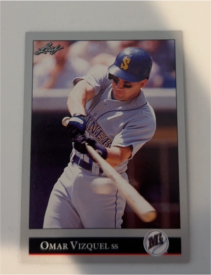 1992 Leaf #265 Omar Vizquel Seattle Mariners — front