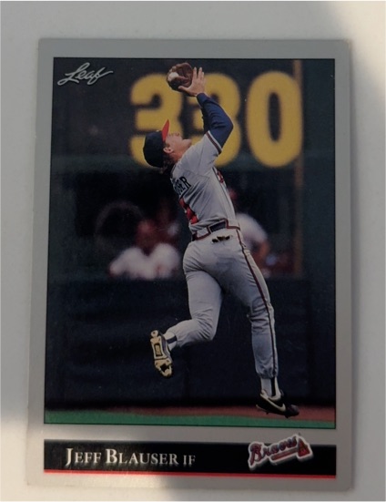 1992 Leaf #147 Jeff Blauser — front