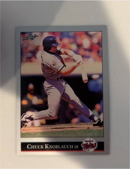 1992 Leaf #230 Chuck Knoblauch — front