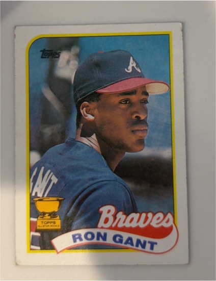 1989 Topps #296 Ron Gant Atlanta Braves — front