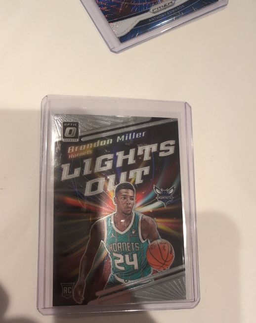 2023-24 Donruss Optic #2 Brandon Miller Lights Out Rookie Hornets — front