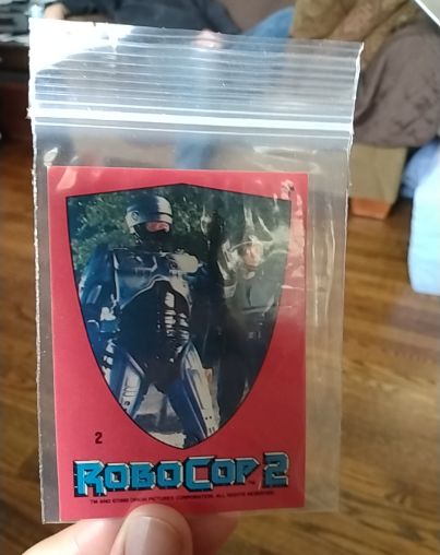 1990 Topps RoboCop 2 Sticker #2 — front