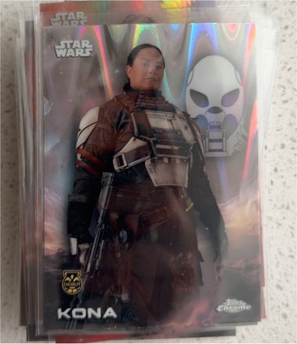 2025 Topps Chrome Star Wars #129 Kona RayWave Refractor — front