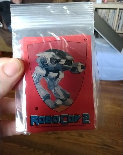1990 Topps RoboCop 2 Sticker #10 — front