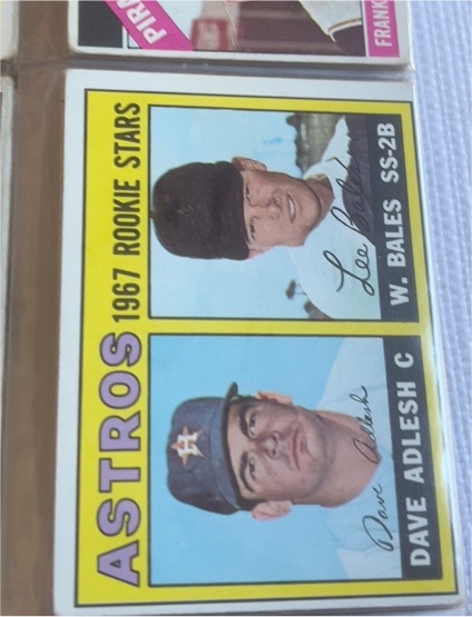 1967 Topps #51 Astros Rookie Stars Dave Adlesh Wes Bales — front