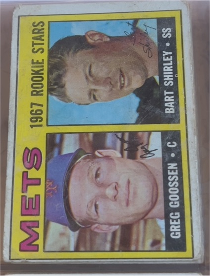 1967 Topps #287 Greg Goossen / Bart Shirley Mets Rookie Stars — front