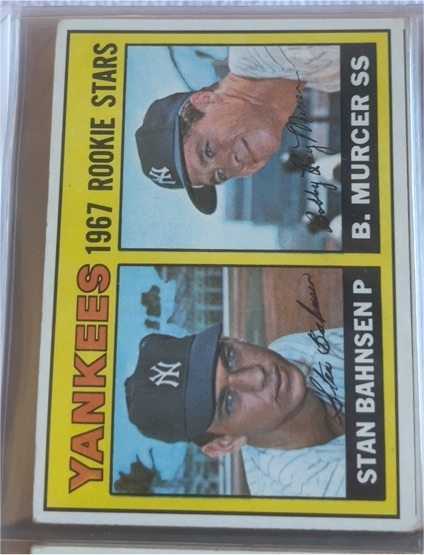 1967 Topps #93 Yankees Rookie Stars Bobby Murcer / Stan Bahnsen — front