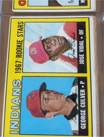 1967 Topps #499 Indians Rookie Stars George Culver Jose Vidal — front