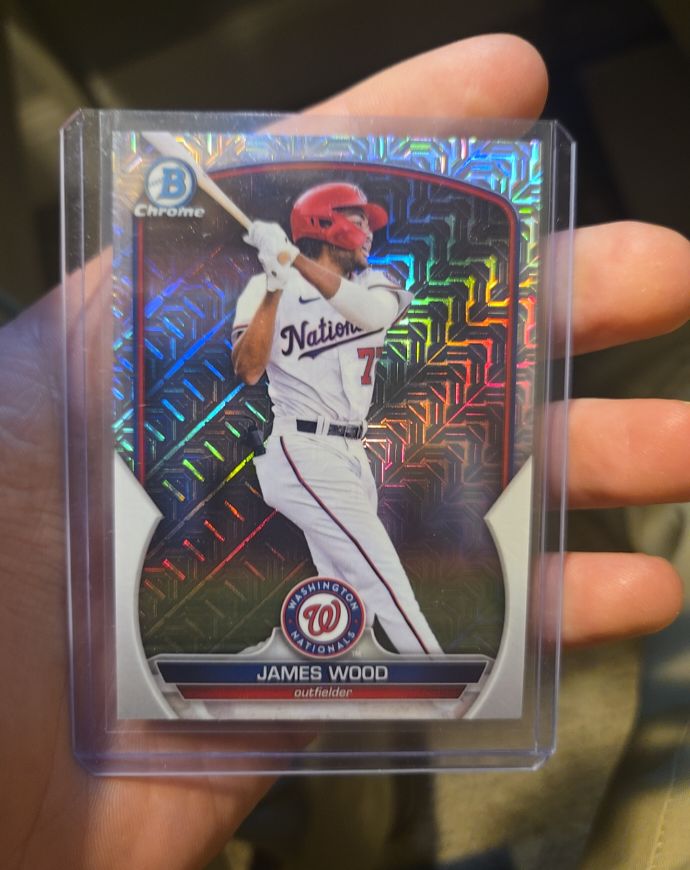 2023 Bowman Chrome #BCP-129 James Wood — front