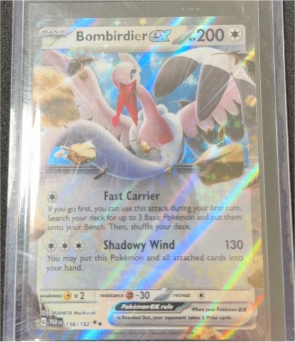 2023 Pokémon TCG Paradox Rift #156 Bombirdier ex — front