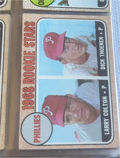 1968 Topps #348 Phillies Rookie Stars Larry Colton, Dick Thoenen — front
