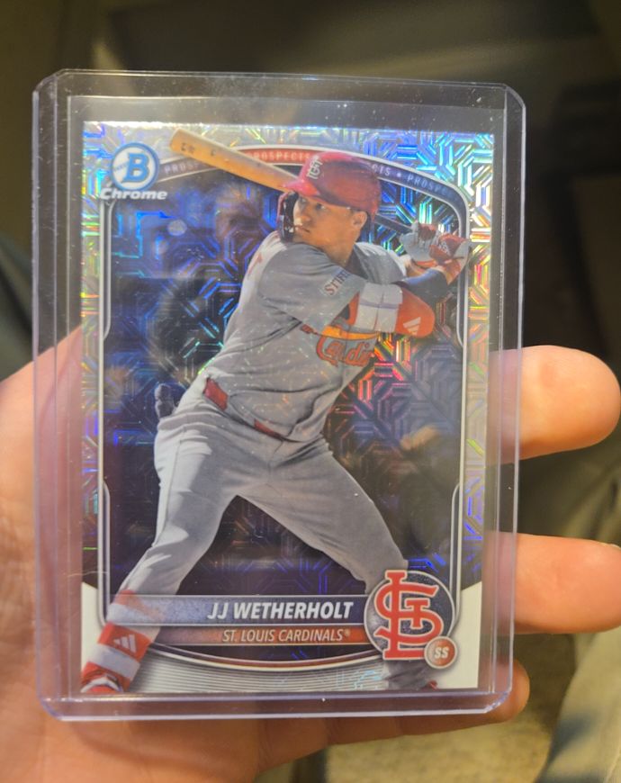 2025 Bowman Chrome #BCP-241 JJ Wetherholt — front