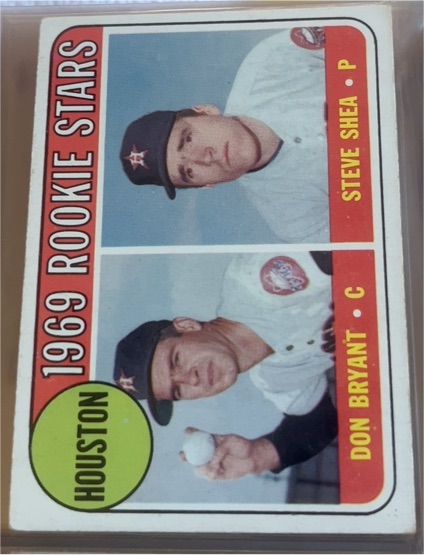 1969 Topps #499 Houston Astros Rookie Stars Don Bryant, Steve Shea — front