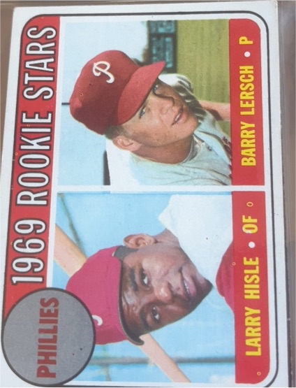 1969 Topps #206 Phillies Rookie Stars Larry Hisle Barry Lersch — front