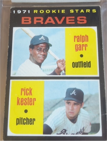 1971 Topps #494 Atlanta Braves Rookie Stars Ralph Garr & Rick Kester — front