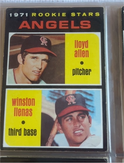 1971 Topps #152 Rookie Stars Lloyd Allen Winston Llenas — front