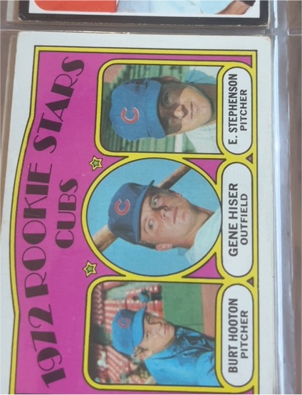 1972 Topps #61 Cubs Rookie Stars Burt Hooton / Gene Hiser / Earl Stephenson — front