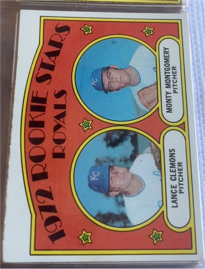 1972 Topps #372 Royals 1972 Rookie Stars Monty Montgomery / Lance Clemons — front