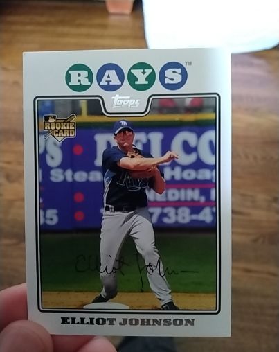 2008 Topps #501 Elliot Johnson — front