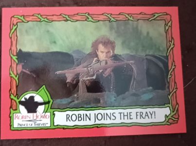 1991 Topps Robin Hood: Prince of Thieves #31 Robin Joins the Fray! — front