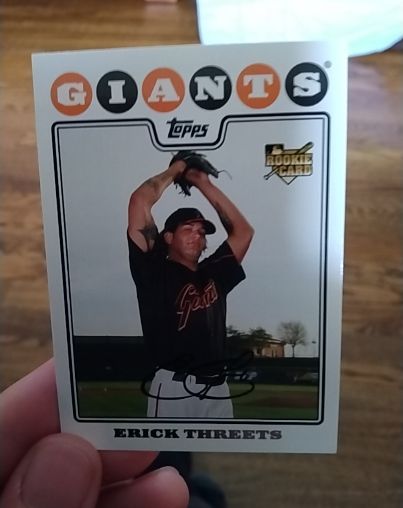 2008 Topps #551 Erick Threets — front