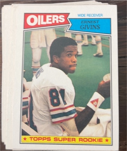 1987 Topps #310 Ernest Givins Houston Oilers Rookie — front
