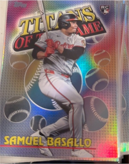 2026 Topps Series 1 #TOG-10 Samuel Basallo Titans of the Game — front