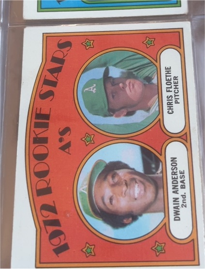 1972 Topps #268 Oakland Athletics Rookie Stars Dwain Anderson Chris Floethe — front