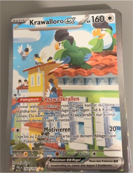 2023 Pokémon Paldea Evolved #264 Krawalloro ex — front
