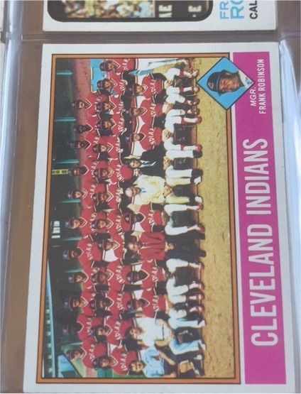 1976 Topps #477 Cleveland Indians Team Checklist Frank Robinson — front