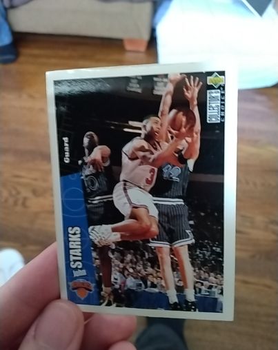 1996-97 Upper Deck Collector's Choice #103 John Starks — front