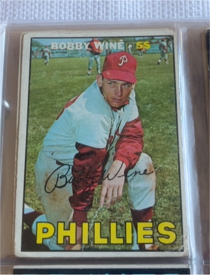 1967 Topps #466 Bobby Wine — front
