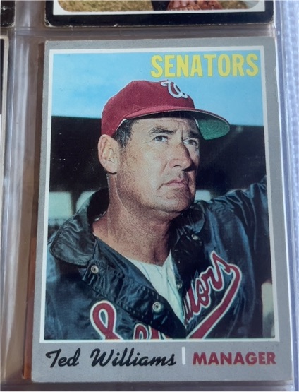 1970 Topps #211 Ted Williams — front