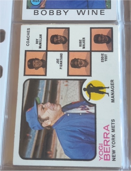 1973 Topps #257 Yogi Berra New York Mets Manager — front