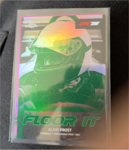 2025 Topps Chrome Formula 1 #FI-1 Alain Prost Floor It Refractor — front