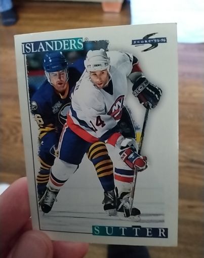 1995-96 Score #113 Ron Sutter — front